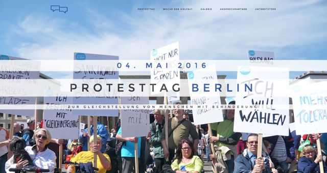 Foto Protesttag Berlin demonstrierende Menschen
